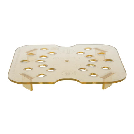 Cambro High Heat Polycarbonate 1/6 Gastronorm Drain Plate