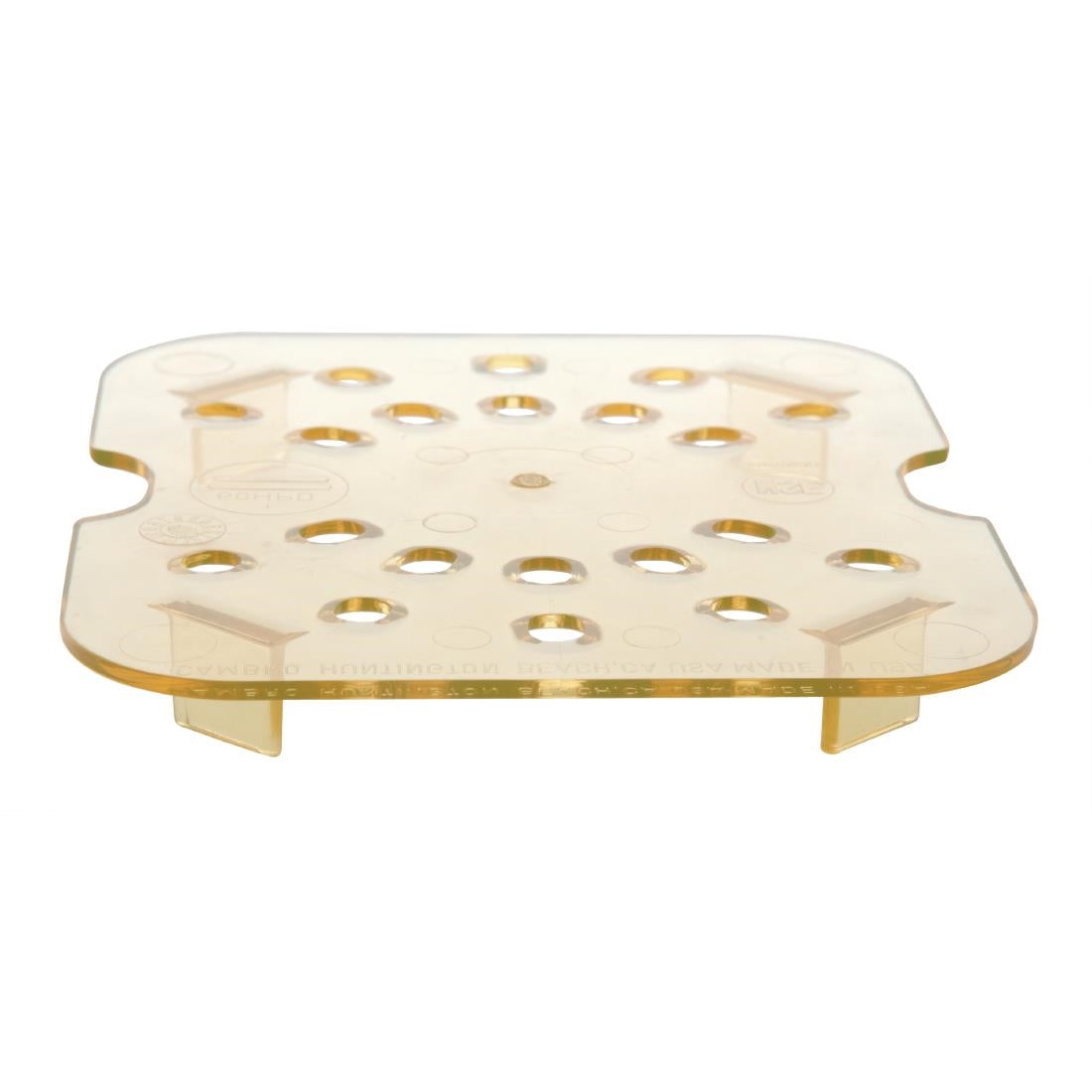 Cambro High Heat Polycarbonate 1/6 Gastronorm Drain Plate