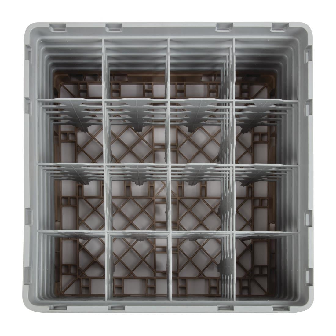 Cambro Camrack Beige 16 Compartments Max Glass Height 257mm