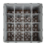 Cambro Camrack Beige 16 Compartments Max Glass Height 257mm