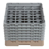 Cambro Camrack Beige 16 Compartments Max Glass Height 298mm