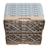 Cambro Camrack Beige 16 Compartments Max Glass Height 298mm