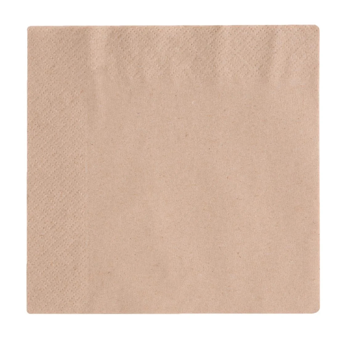Vegware Recycled Lunch Napkin Kraft 33x33cm 2ply 1/4 Fold (2000 Pack)