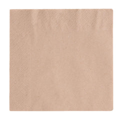 Vegware Recycled Lunch Napkin Kraft 33x33cm 2ply 1/4 Fold (2000 Pack)