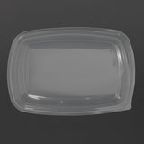 Fastpac Large Rectangular Food Container Lids 1.35Ltr  (150 Pack)