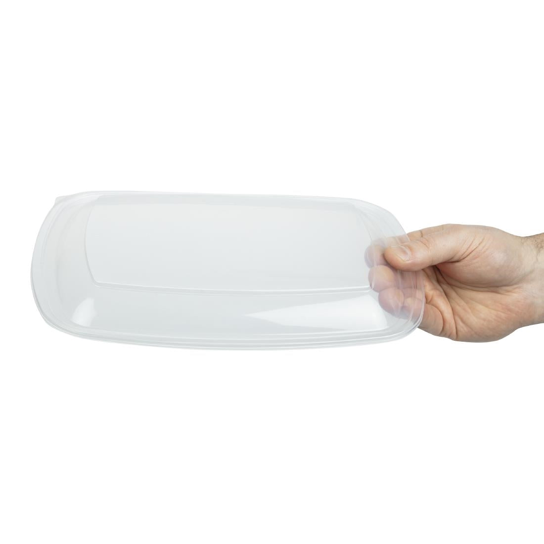 Fastpac Large Rectangular Food Container Lids 1.35Ltr  (150 Pack)