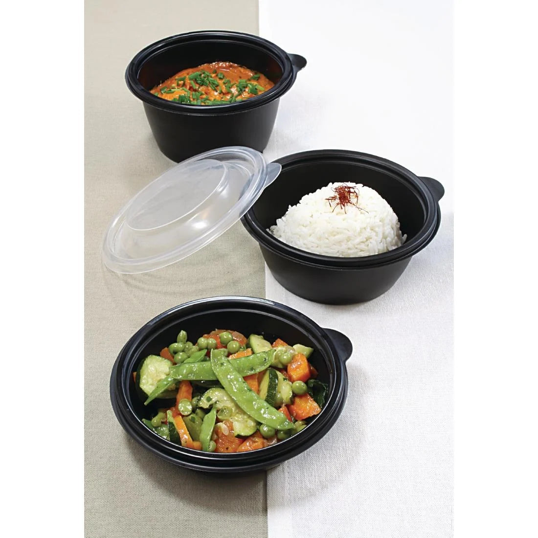 Fastpac Small Round Food Containers 375ml (500 Pack)