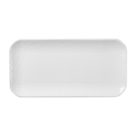 Churchill Alchemy Abstract White Shallow Oblong Tray 265mm (6 Pack)
