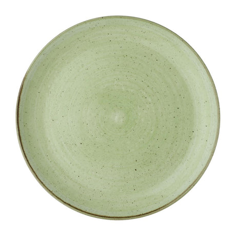 Churchill Stonecast Sage Green Coupe Plates 288mm (12 Pack)