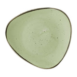 Churchill Stonecast Sage Green Triangle Plates 229mm (12 Pack)