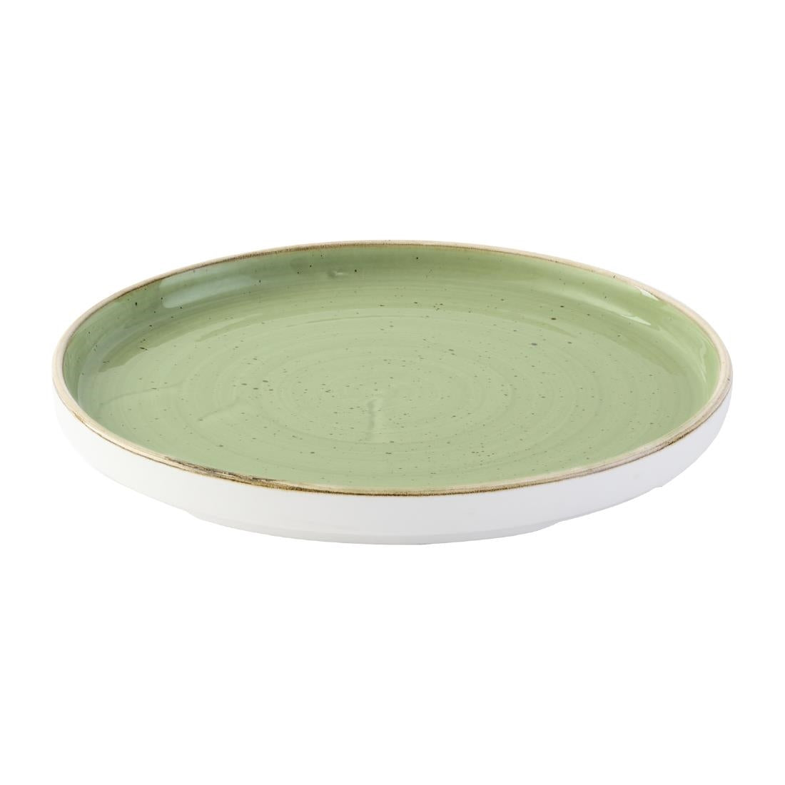 Churchill Stonecast Sage Green Walled Plates 210mm (6 Pack)
