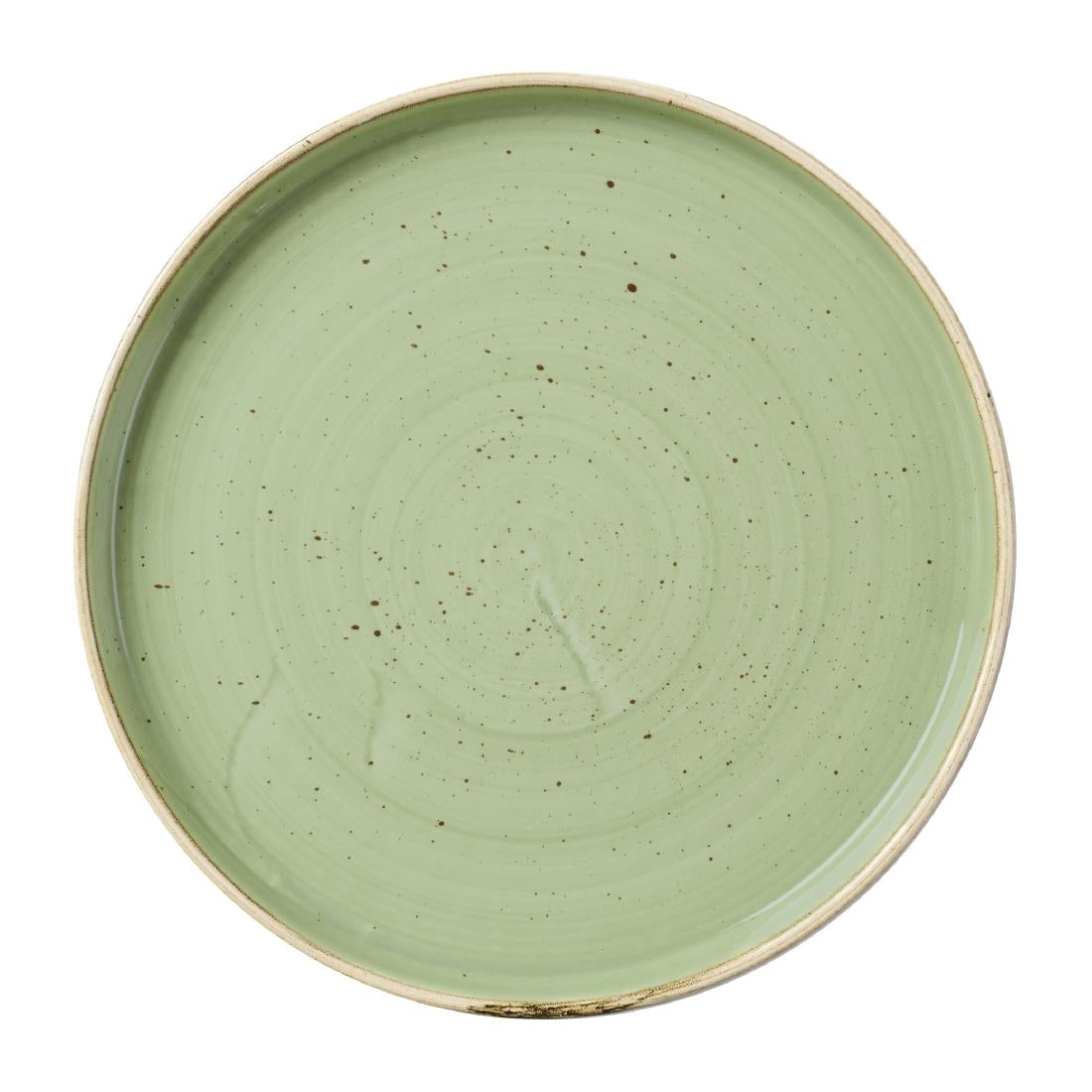 Churchill Stonecast Sage Green Walled Plates 210mm (6 Pack)
