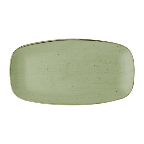 Churchill Stonecast Sage Green Chefs' Oblong Plates 355mm (6 Pack)