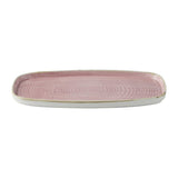 Churchill Stonecast Petal Pink Chefs' Walled Oblong Plates 350mm (6 Pack)