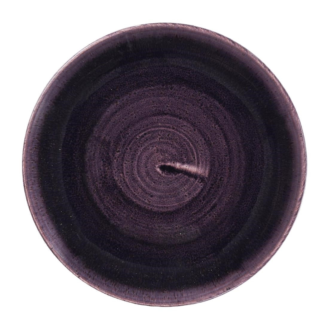Churchill Stonecast Patina Deep Purple Coupe Plates 165mm (12 Pack)