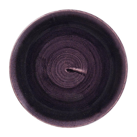 Churchill Stonecast Patina Deep Purple Coupe Plates 165mm (12 Pack)