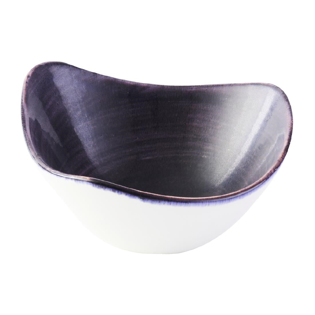 Churchill Stonecast Patina Deep Purple Triangle Bowls 153mm (12 Pack)