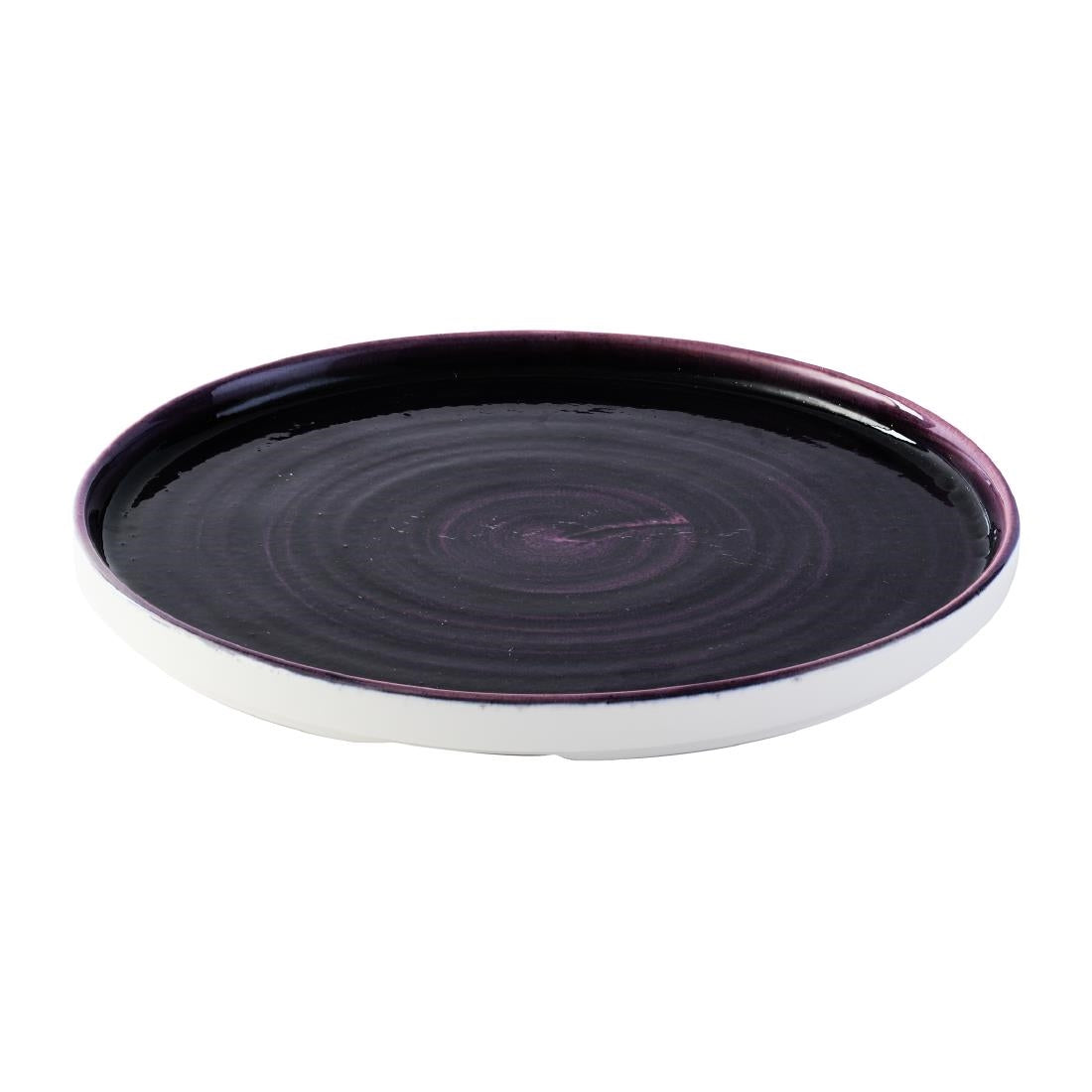 Churchill Stonecast Patina Deep Purple Walled Plates 260mm (6 Pack)