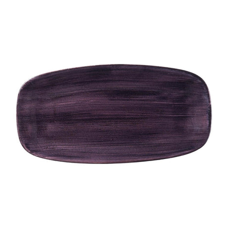 Churchill Stonecast Patina Deep Purple Chefs' Oblong Plates 298mm (12 Pack)