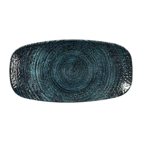 Churchill Homespun Chroma Blue Chefs' Oblong Plates 200mm (12 Pack)