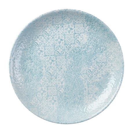 Churchill Vintage Prints Med Tiles Aquamarine Coupe Plates 217mm (12 Pack)