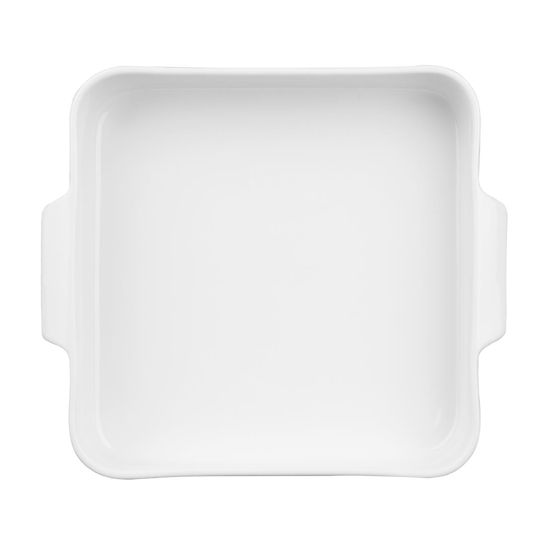 Olympia Whiteware Square Eared Roaster 260x225x50mm (2 Pack)