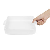 Olympia Whiteware Square Eared Roaster 260x225x50mm (2 Pack)