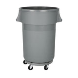 Jantex Heavy-Duty Round Bin Grey 160Ltr