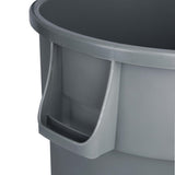 Jantex Heavy-Duty Round Bin Grey 160Ltr