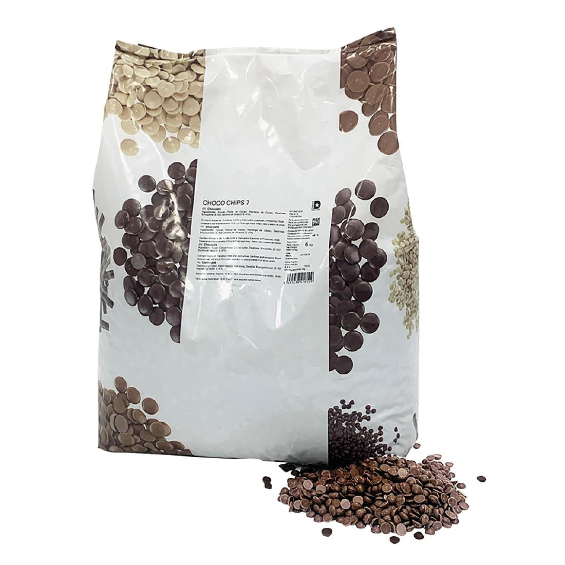 JM Posner Milk Chocolate Chips 6kg (2 Pack)