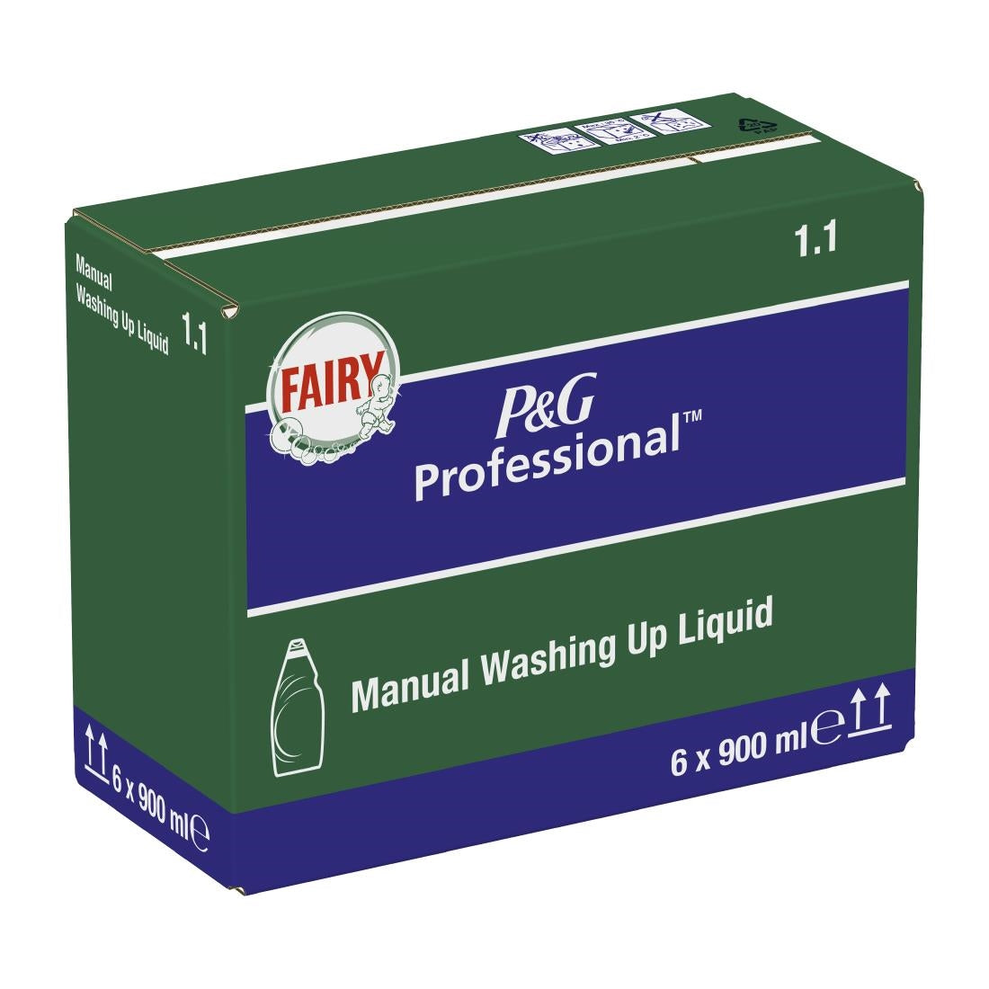 Fairy Professional 1.1 Washing Up Liquid Original 900ml (6 Pack)