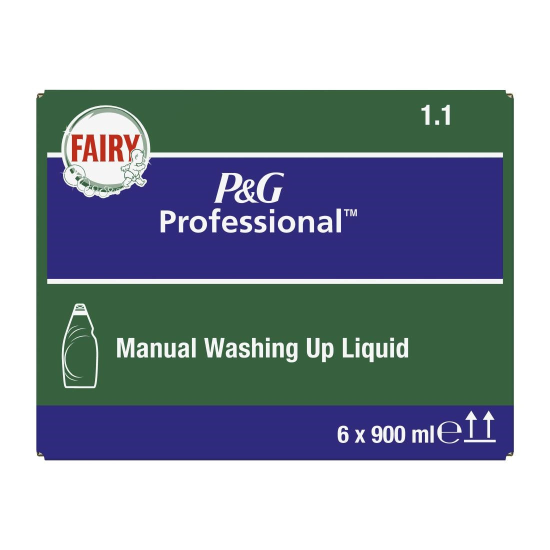 Fairy Professional 1.1 Washing Up Liquid Original 900ml (6 Pack)