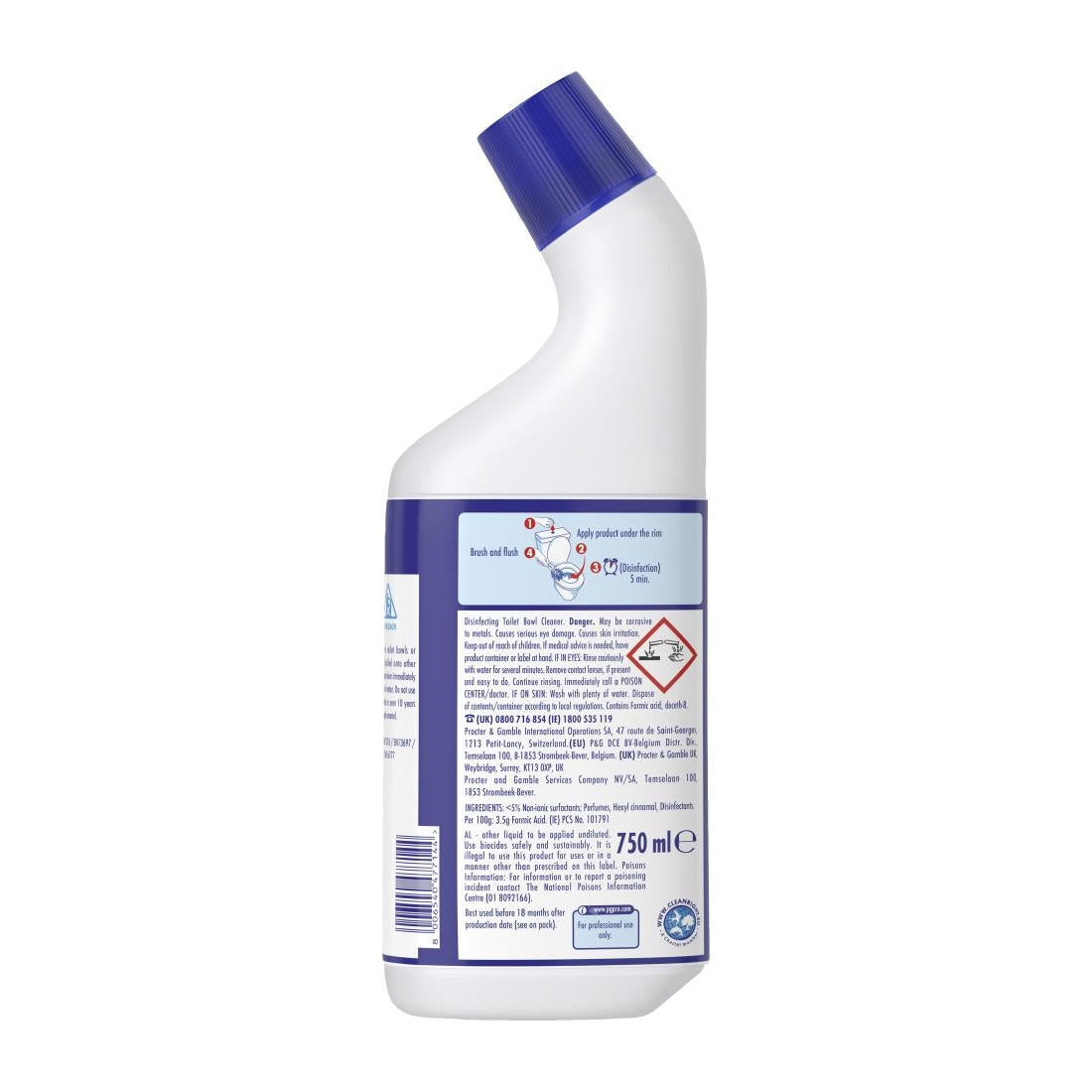 Flash Professional Heavy Duty Toilet Cleaner 750ml (12 Pack)