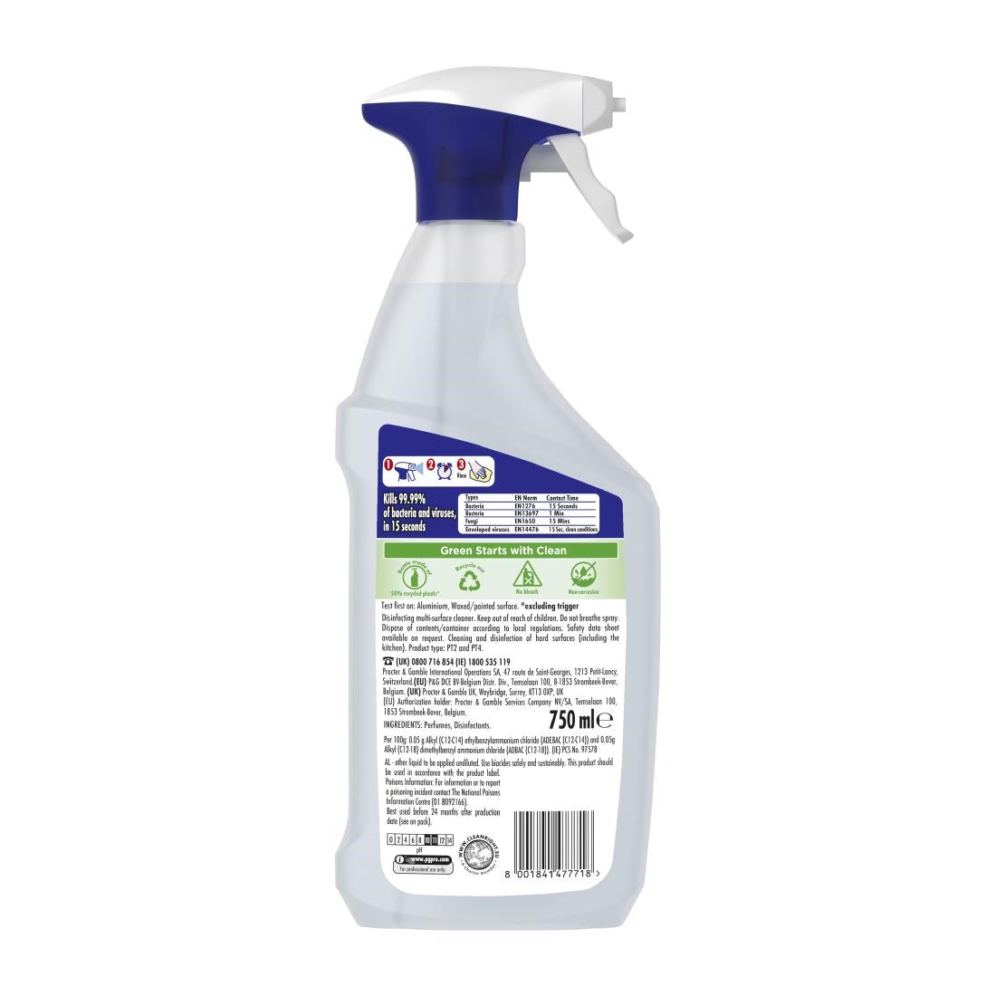 Flash Professional Disinfecting Multi-Surface Cleaning Spray 750ml (6 Pack)