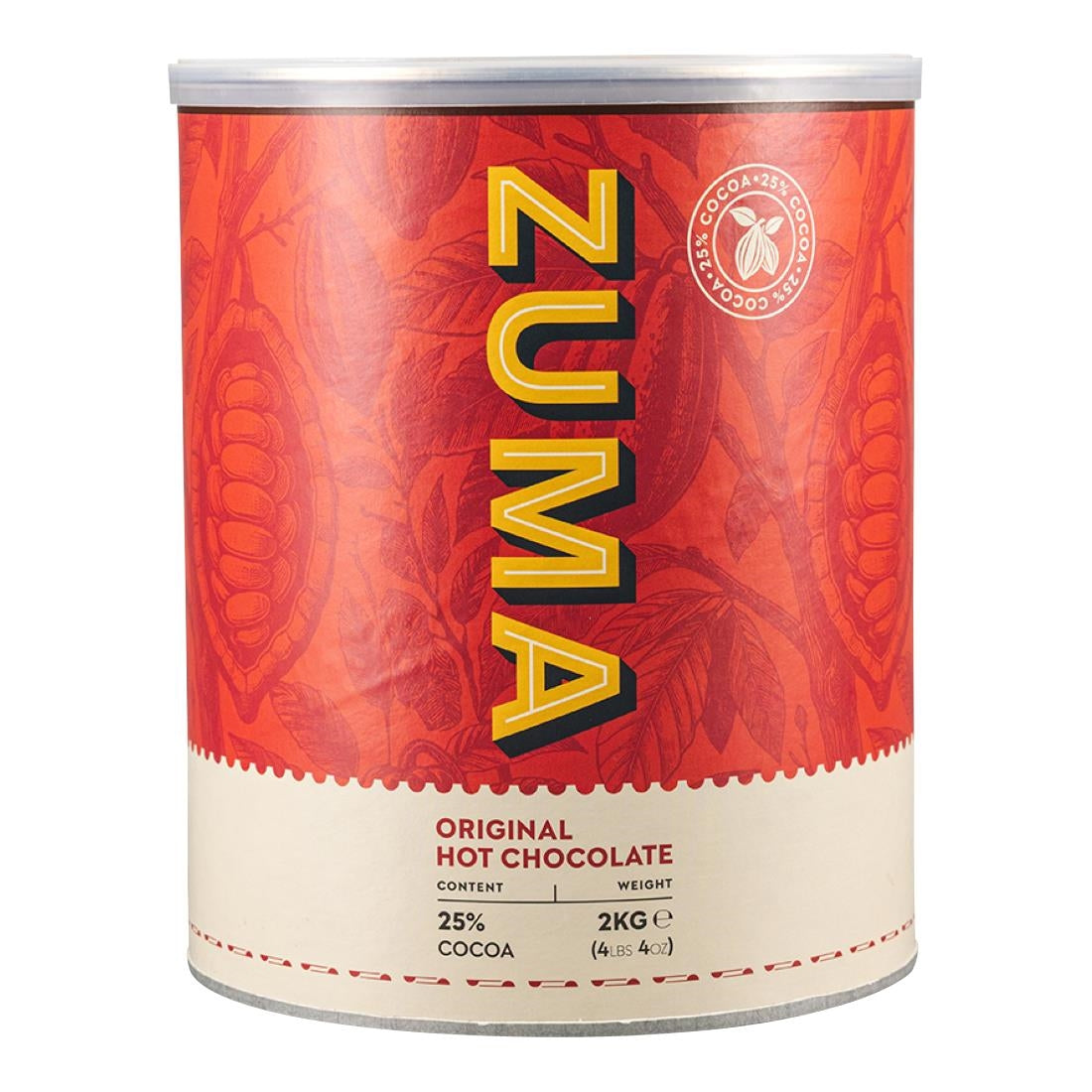 Zuma Original Hot Chocolate (25% Cocoa) 2kg Tin