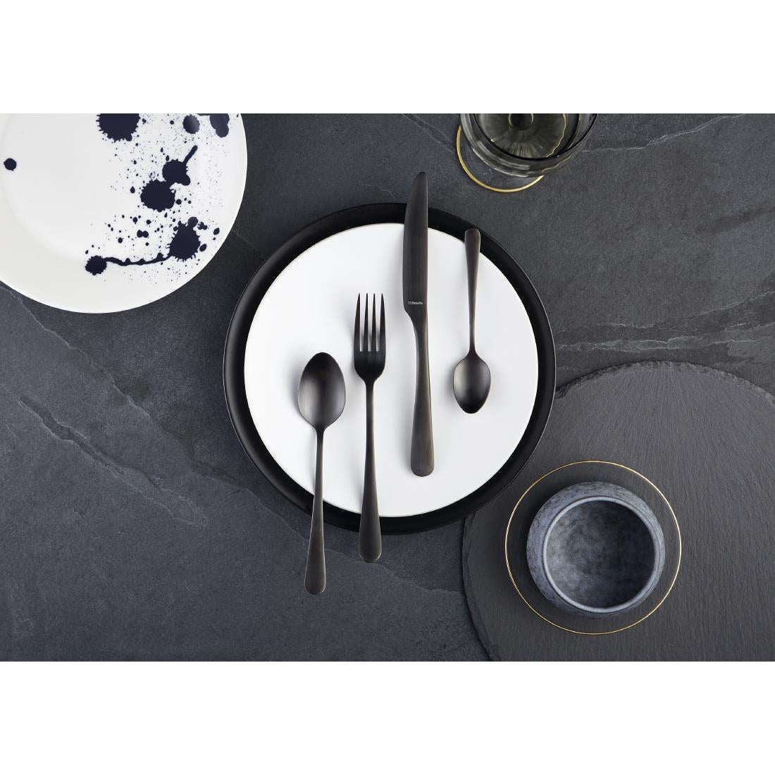Amefa Dessert Spoon Black (12 Pack)