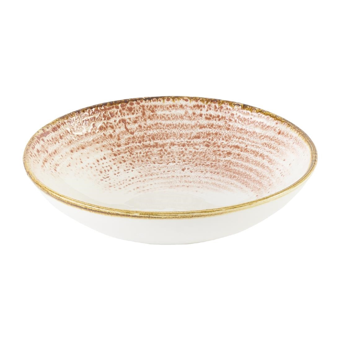 Churchill Studio Prints Homespun Accents Coral Coupe Bowls 182mm (12 Pack)