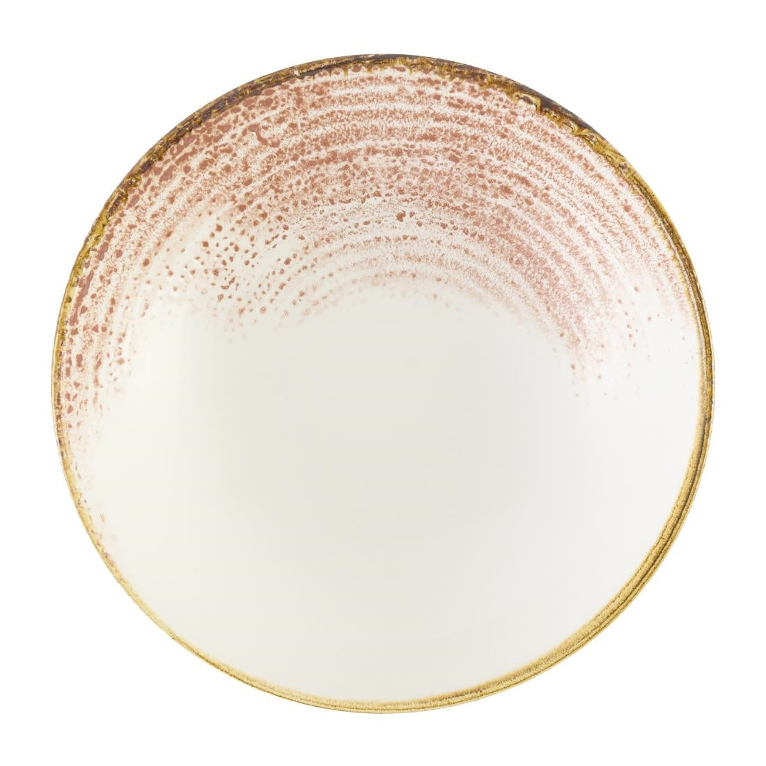 Churchill Studio Prints Homespun Accents Coral Coupe Bowls 182mm (12 Pack)
