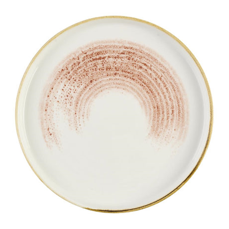 Churchill Studio Prints Homespun Accents Coral Walled Plates 260mm (6 Pack)