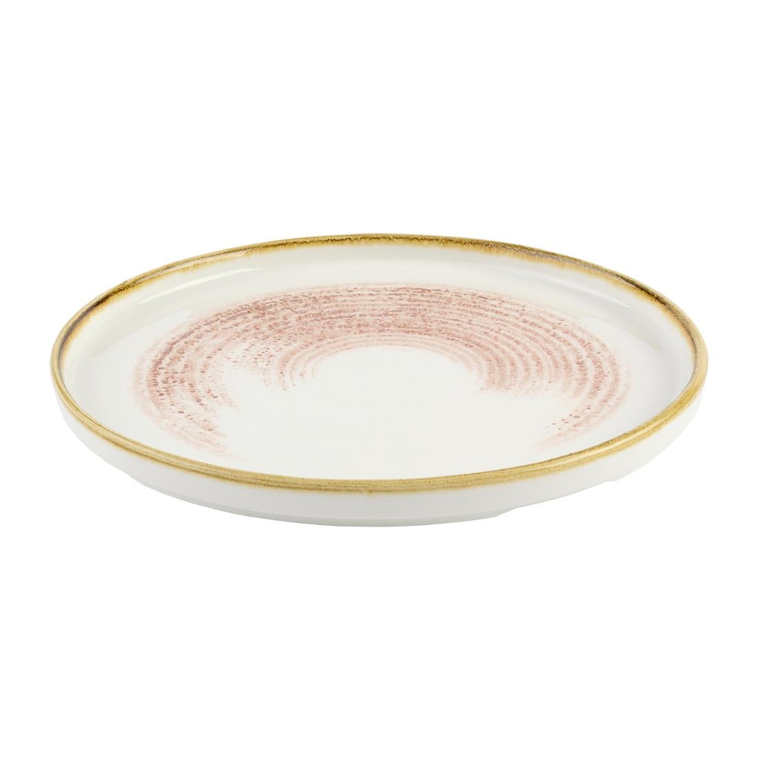 Churchill Studio Prints Homespun Accents Coral Walled Plates 260mm (6 Pack)