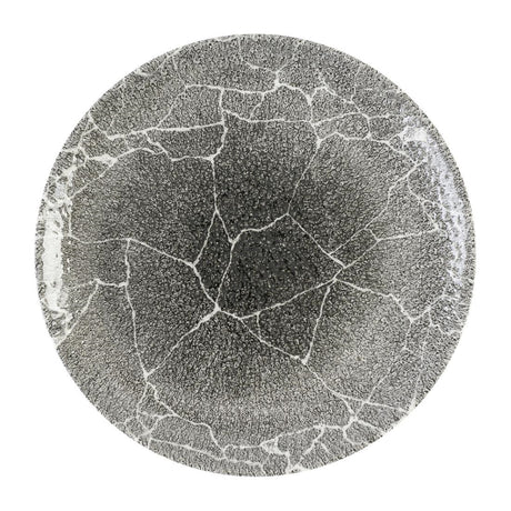 Churchill Studio Prints Kintsugi Quartz Black Coupe Plates 288mm (12 Pack)