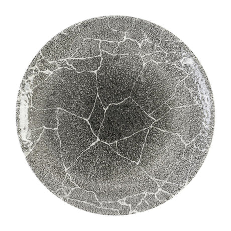 Churchill Studio Prints Kintsugi Quartz Black Coupe Plates 260mm (12 Pack)