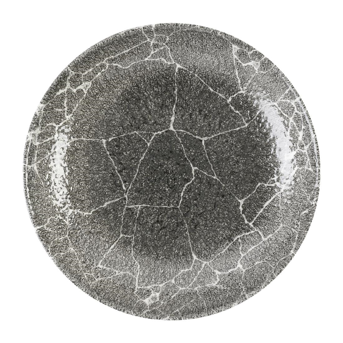 Churchill Studio Prints Kintsugi Quartz Black Coupe Bowls 248mm(12 Pack)
