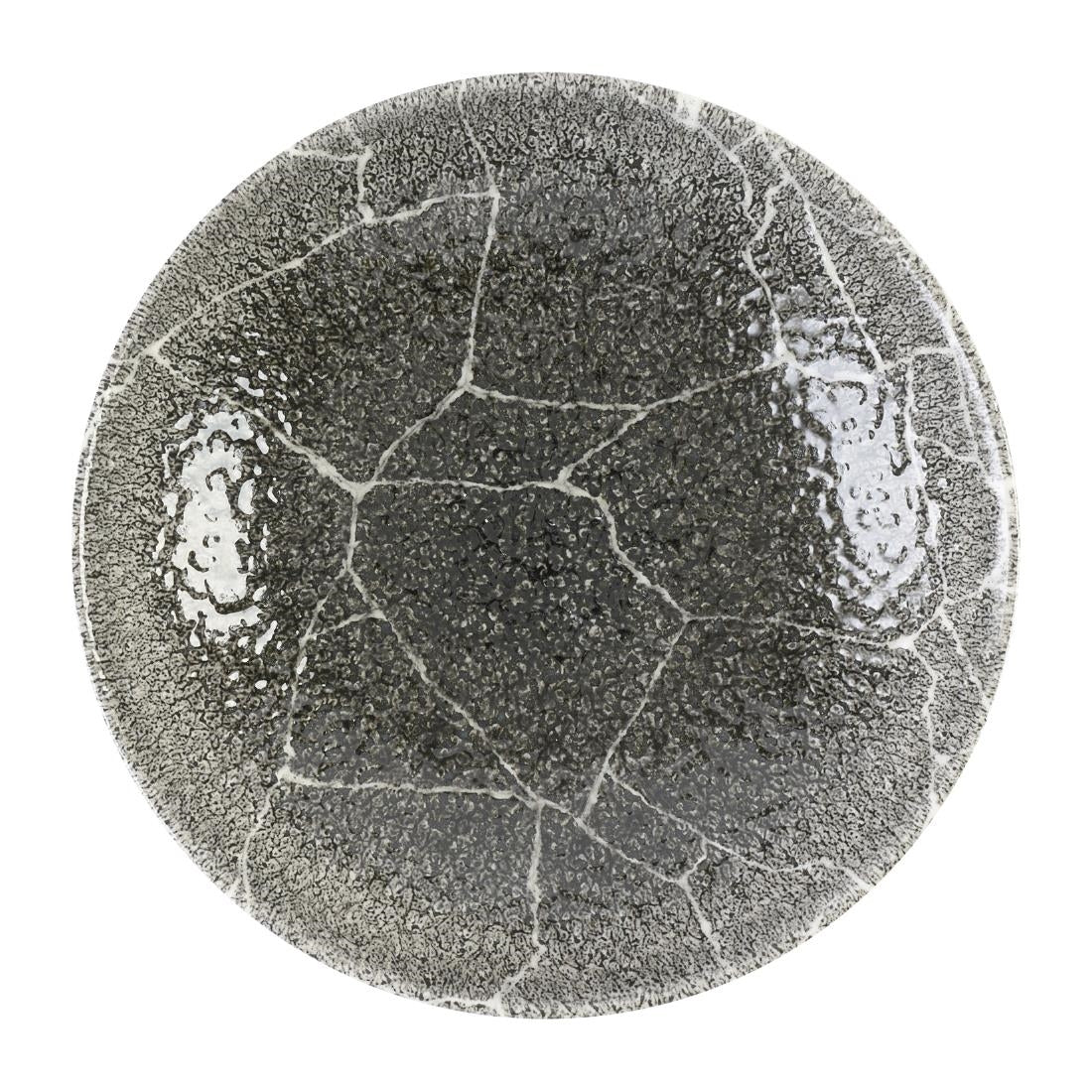 Churchill Studio Prints Kintsugi Quartz Black Coupe Bowls 182mm (12 Pack)