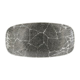 Churchill Studio Prints Kintsugi Quartz Black Chefs' Oblong Plates No. 3 298 x 153mm (12 Pack)