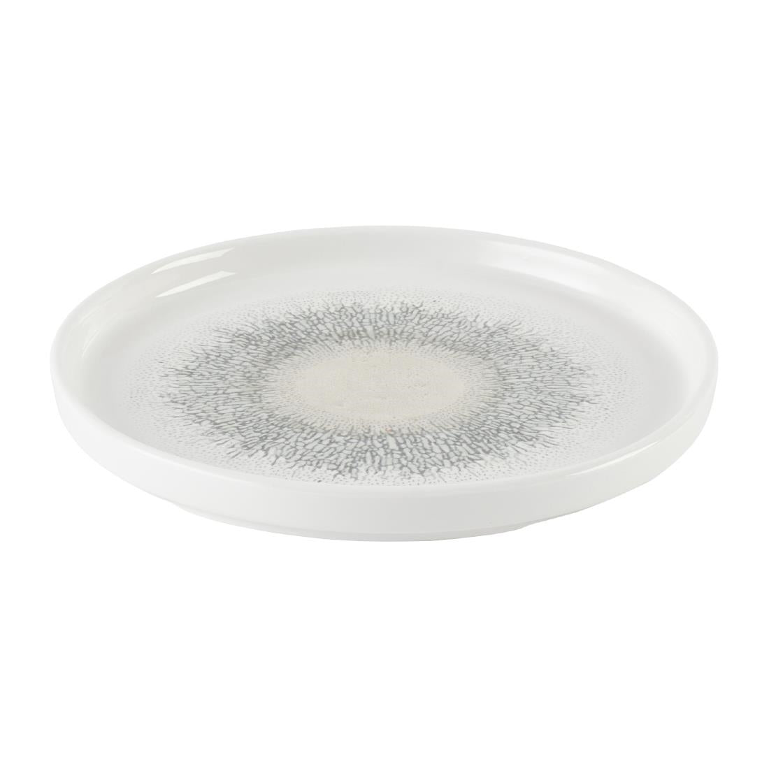 Churchill Studio Prints Fusion Agate Grey Chefs' Walled Plates 210mm (6 Pack)