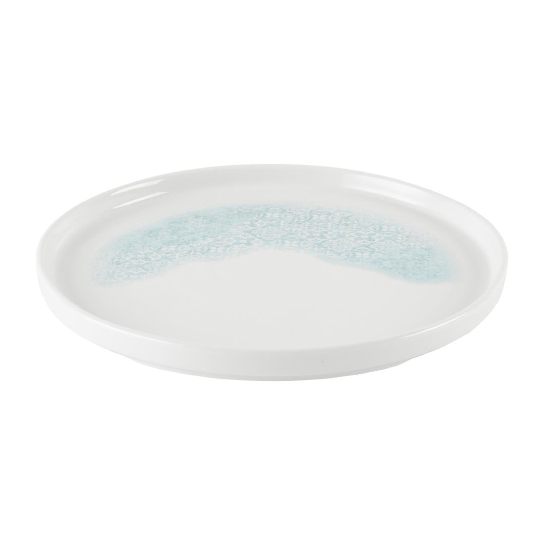 Churchill Vintage Prints Med Tiles Aquamarine Chefs' Walled Plates 260mm (6 Pack)