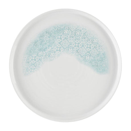 Churchill Vintage Prints Med Tiles Aquamarine Chefs' Walled Plates 260mm (6 Pack)