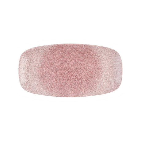 Churchill Studio Prints Raku Rose Quartz Pink Chefs' Oblong Plates No. 4 355 x 189mm (6 Pack)