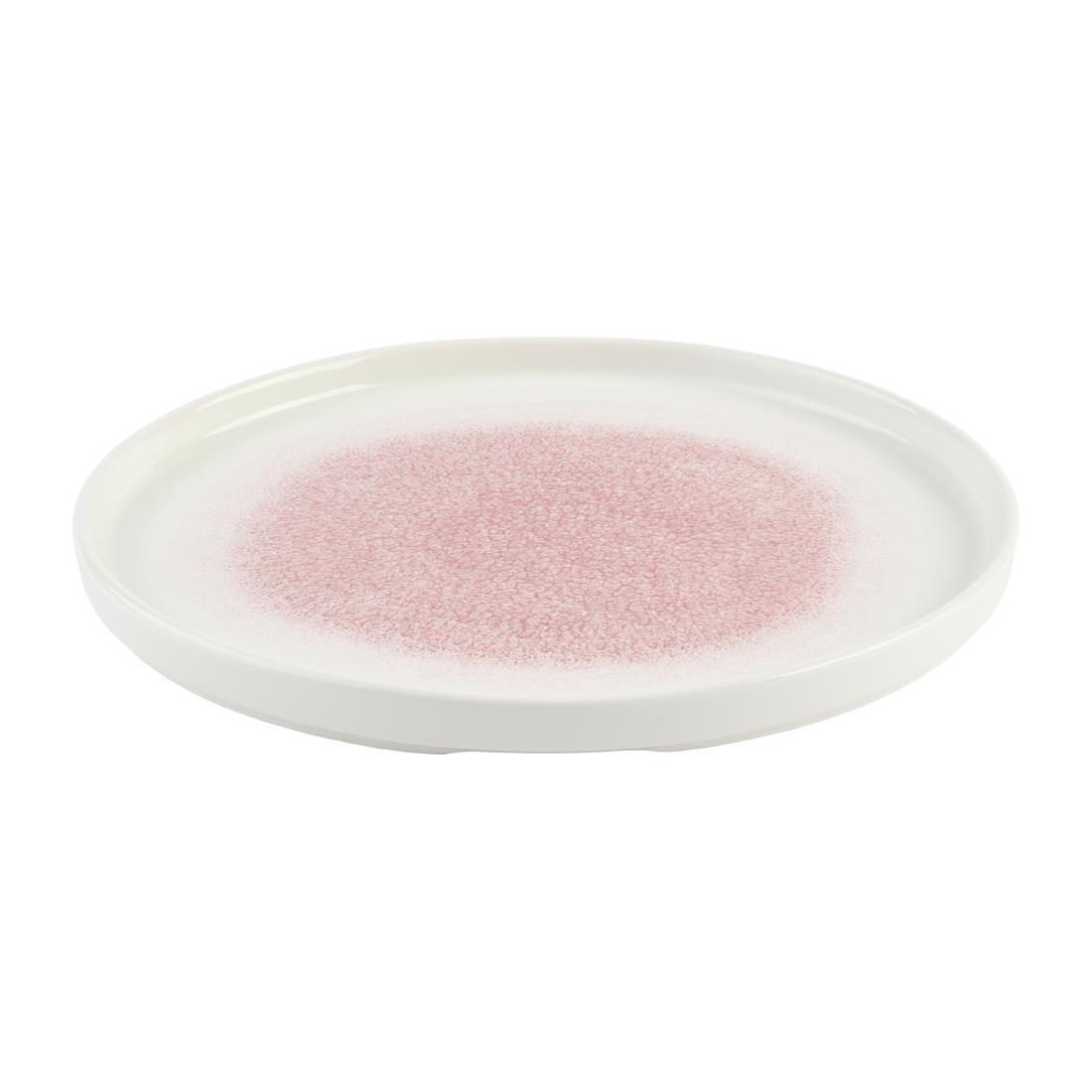 Churchill Studio Prints Raku Rose Quartz Pink Chefs' Walled Plates 260mm (6 Pack)